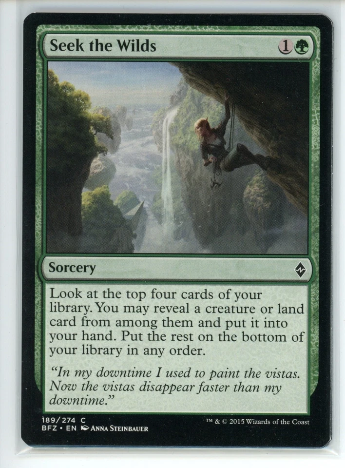 SEEK THE WILDS Battle for Zendikar #189 BFZ(LP)(MTG) - Image 1 of 1