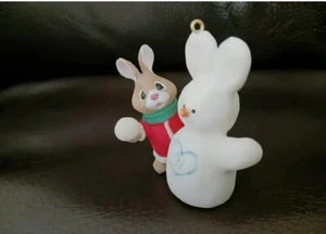 1991 Hallmark Keepsake Christmas Ornament Tender Touches, Snow Twins New In Box - Picture 1 of 16