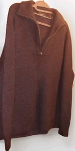 Vince Mens Boiled Cashmere Quarter-Zip Sweater Black/Obsidian Large - Picture 1 of 8