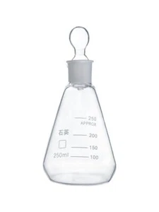 Quartz Erlenmeyer Flask 25ml-2000ml Lab Glassware High Temp Resistant - Picture 1 of 6