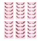 5 par Kocie oczy Długie sztuczne rzęsy Pełne paski Rzęsy Makijaż 3D Rzęsy norek