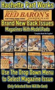Revista y pieza modelo de avión de combate Hachette Build the Red Baron's (artículo seleccionado) - Imagen 1 de 44