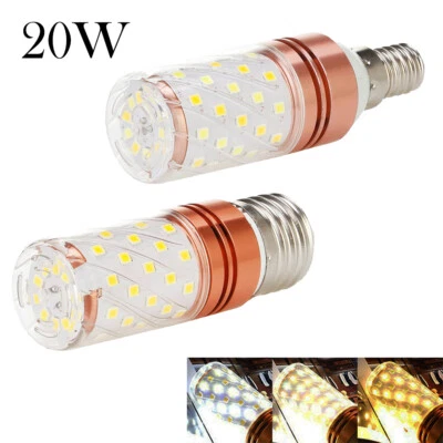 E27 E14 20w Tricolor Led Bulb Warm White Light Bulbs 3k 360° Corn Color Changing - Image 1 of 4