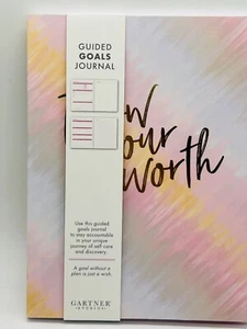 Guided Pink Weekly Goals Journal by Gartner Studios Undated & Lined 96 Pg 6x8 in - Imagen 1 de 11