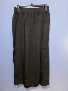 Womens 10/12 Black Tshirt Long Skirt, Elastic Waist, , Ellos NEW 30 X 36 - Picture 1 of 5