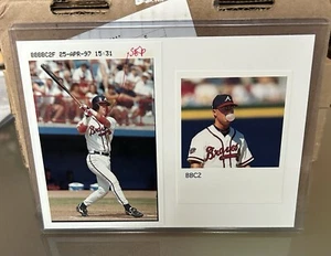 1997 TOPPS BOWMAN’S BEST CUTS VAULT PHOTOS CHIPPER JONES BRAVES 1/1 COA - Picture 1 of 8