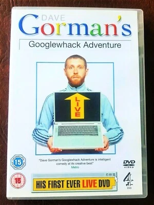 Dave Gorman's Googlewhack Adventure DVD 1st ever live comedy2004 6867441009894UK - Image 1 of 4