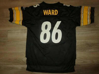Camiseta Hines Ward #86 Pittsburgh Steelers NFL Reebok Juvenil L 14-16 Foto 1 de 3