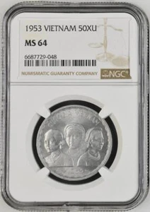 Vietnam 50 Xu 1953 NGC MS 64 - Picture 1 of 2