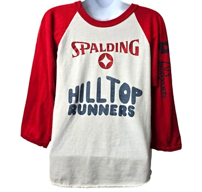 Camiseta Raglán Spalding De Colección L Top Logo Patrocinador McDonalds Hilltop Run Años 80 Foto 1 de 4