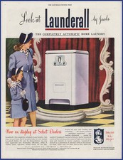 Vintage 1951 LAUNDERALL Washing Machine Appliance Laundry Washer 50's Print Ad