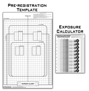 Póster plantilla preinscripción serigrafía con calculadora de exposición GRATIS - Imagen 1 de 1