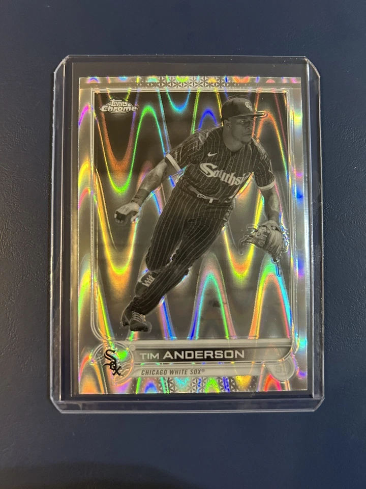 2022 Topps Chrome - Tim Anderson #197 - Black & White Ray Wave - Image 1 of 2