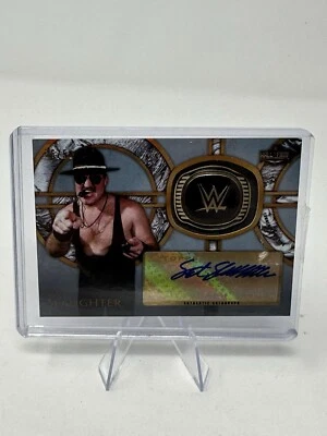 2018 Topps Legends of WWE Commemorative Hall of Fame Ring Sgt Slaughter AUTO /50 - Image 1 of 2