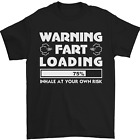 Warning Fart Loading lustiges Furz Papa Herren-T-Shirt 100 % Baumwolle