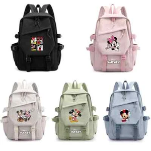 Disney Mickey Minnie Backpacks Rucksack Girls Boys School Bags Travel Mochila - Picture 1 of 56