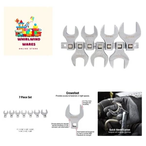 Sunex A 1/2-Inch Drive Jumbo SAE Crowfoot Wrench Set, 1-Inch - 1-3/8-Inch, Fu... - Picture 1 of 6