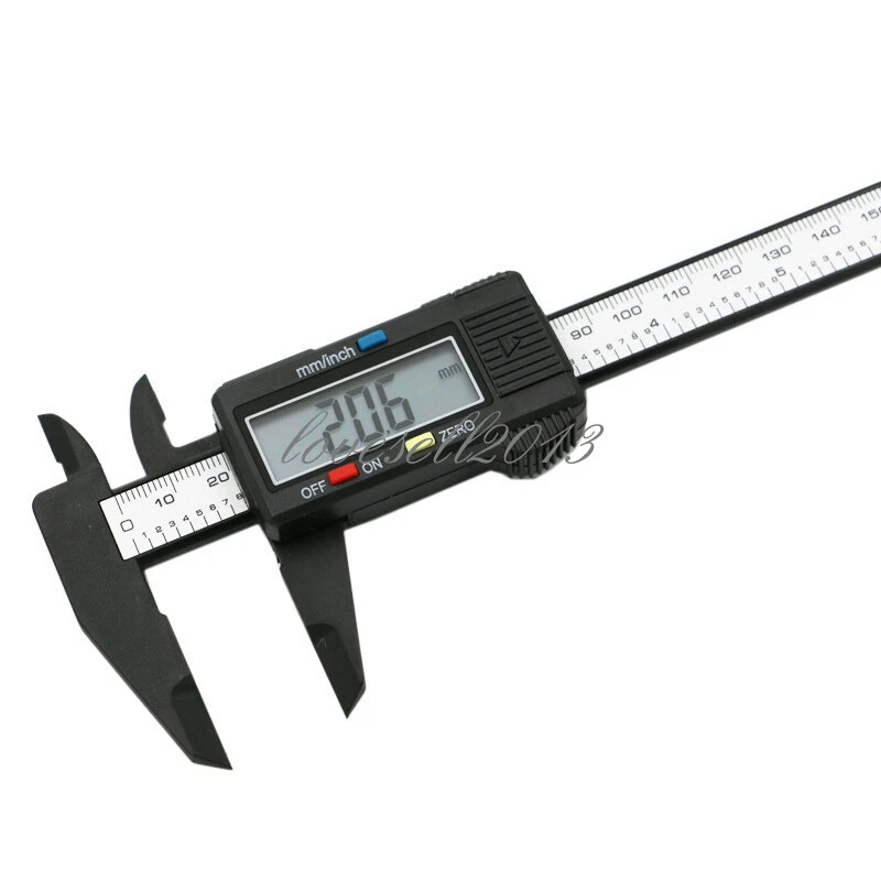 6inch 150mm LCD Digital Electronic Carbon Fiber Vernier Caliper Gauge Micrometer - Image 1 of 1