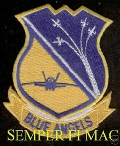 BLUE ANGELS HAT PATCH US NAVY NAS PENSACOLA MARINES AIRSHOW PIN UP DIAMOND BR - Picture 1 of 12
