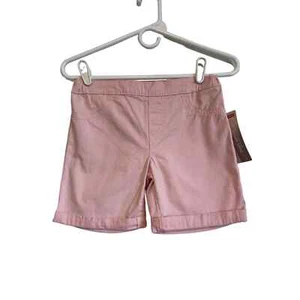 Levi's pink Midi Shorts slim through thigh solid adjustable pockets. Size 10r. - Picture 1 of 7