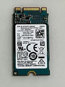 TOSHIBA KBG30ZMT256G 256 GB SSD M.2 2242 NVMe PCIe para portátil Lenovo T480 X280 - Imagen 1 de 6