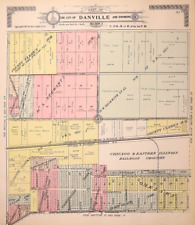 1915 Plat Map ~ CITY of DANVILLE Section 3, VERMILION Co., ILLINOIS (15x17)-#016