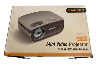 Mini Video Projector Cmuepo RD-850 Gray Black Portable 50 Watts Max LED LCD - Image 1 of 4