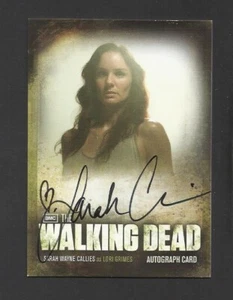 TARJETA AUTÓGRAFA A14 THE WALKING DEAD TEMPORADA 2 SARAH WAYNE CALLIES LORI ROOKIE - Imagen 1 de 2