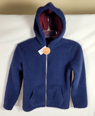The Children’s Place Kids Size 7/8 Sherpa Cozy Zip Up Hoodie •Kangaroo Pockets - Image 1 of 4