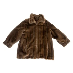 dennis basso faux fur coat xl - Picture 1 of 9