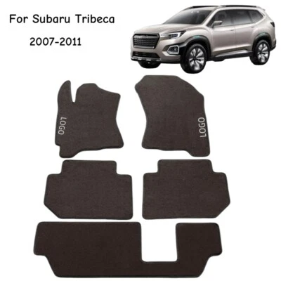 Original Carpets For Subaru Tribeca 2007-2011 Car Floor Mats Velour All Weather - Imagem 1 de 4