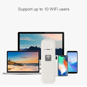 USB WiFi Adapter Nano SIM Card Slot 150Mbps 10 Users Capacity WPA WPA2 Encryp CB - Afbeelding 1 van 23