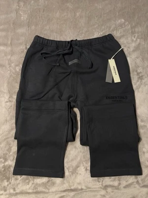 NUEVO Pantalones deportivos negros relajados Fear of God Essentials talla grande 100 % auténticos✅ Foto 1 de 4