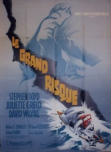 "LE GRAND RISQUE" Affiche 1961 (Juliette GRÉCO, Stephen BOYD) 120x160cm - Picture 1 of 1