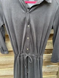 Lipsy Playsuit Washed Black Colour With Silver Button Detailing | Size 10 - Picture 1 of 10