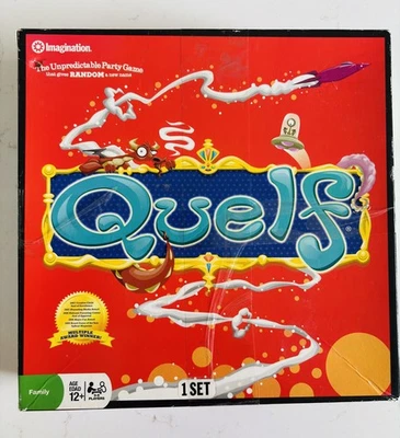 Quelf Game COMPLETE Imagination 2008 Family Party Game Silly Fun, PRE OWNED - Image 1 of 4