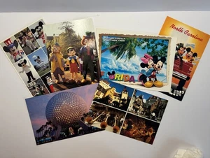 Vintage Disney Postcard Lot of 6 Epcot Mickey Minnie World Showcase Disneyana - Picture 1 of 12