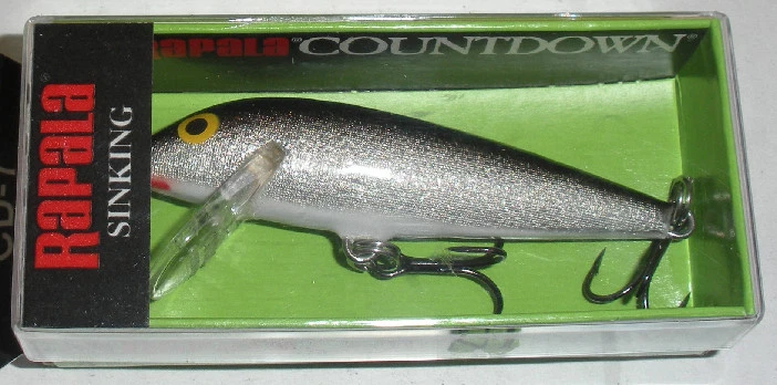 Rapala CD7S 2-3/4" Countdown Sinking Minnow 3/8 Oz Argento - Immagine 1 di 1