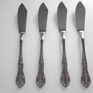 Oneida Northland Sirocco Stainless Butter Knives Set of 4 Korea - Picture 1 of 6
