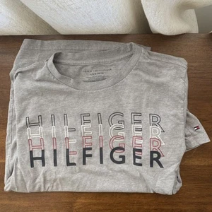 Boys Tommy Hilfiger T Shirt Gray Size Youth 16/18 - Picture 1 of 7