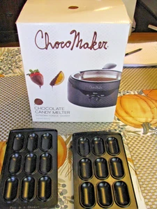 ChocoMaker Sciogli Caramelle Fonduta Ciotola Inox 2lb con 2 Choc. Stampi - Foto 1 di 8