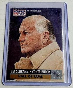 1991 Pro Set Tex Schramm #30 Dallas Cowboys President Card - Picture 1 of 2
