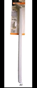 Everbilt 12" Dos Pk Blanco Montaje Fijo Estante Soporte Soporta Hasta 10lbs  - Imagen 1 de 11