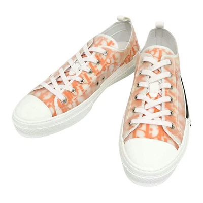 CHRISTIAN DIOR  B23 Low Top Sneakers Oblique Men s White Orange    Apparel Acces - Image 1 of 4