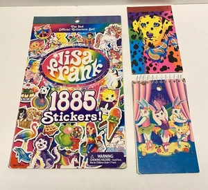 Lisa Frank La 2ª Coleccionistas Oficiales Set 1885 Pegatinas Libro 2 Cuadernos Pequeños - Imagen 1 de 15