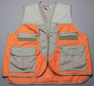 Winchester Hunting Vest XL Orange Tan Game Pouch Shell Loops Outdoor Shooting - Picture 1 of 6