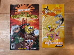 Nicktoons Battle for Volcano Island (PS2) Handbuch & Nick Spiele nur Anleitung - Bild 1 von 2
