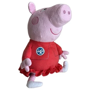 "Muñeca Peppa Pig peluche con vestido de avión rosa turístico 14""" - Imagen 1 de 7