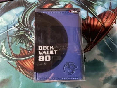 BCW Deck Box Deck Vault XL 80  CARDS VAULT - BLUE.  FACTORY SEALD NEW - Image 1 of 4