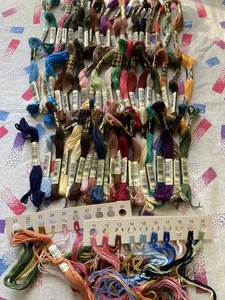 Lot of 60 Assorted Color DMC Floss Plus Bonus - Picture 1 of 11